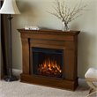 Kingfisher Lane Contemporary Electric Fireplace in Espresso Finish