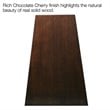 Kingfisher Lane Contemporary Solid Wood Table in Chocolate Cherry