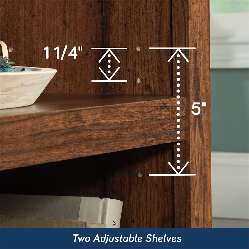 Kingfisher Lane Engineered Wood 3 Shelf Bookcase in Washington Cherry