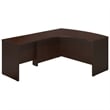 Kingfisher Lane 60W x 43D Left Bowfront Desk Shell in Cherry