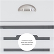 Kingfisher Lane Wood Rolling Kitchen Storage and Prep Cart in White