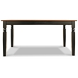 Kingfisher Lane Modern Rectangular Dining Table in Black and Brown