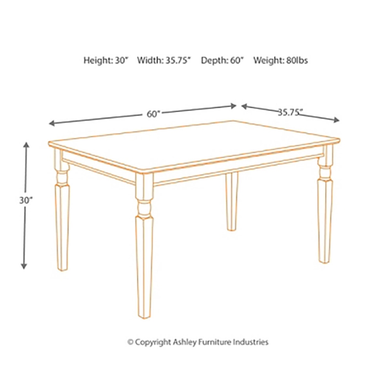 Kingfisher Lane Modern Rectangular Dining Table in Black and Brown
