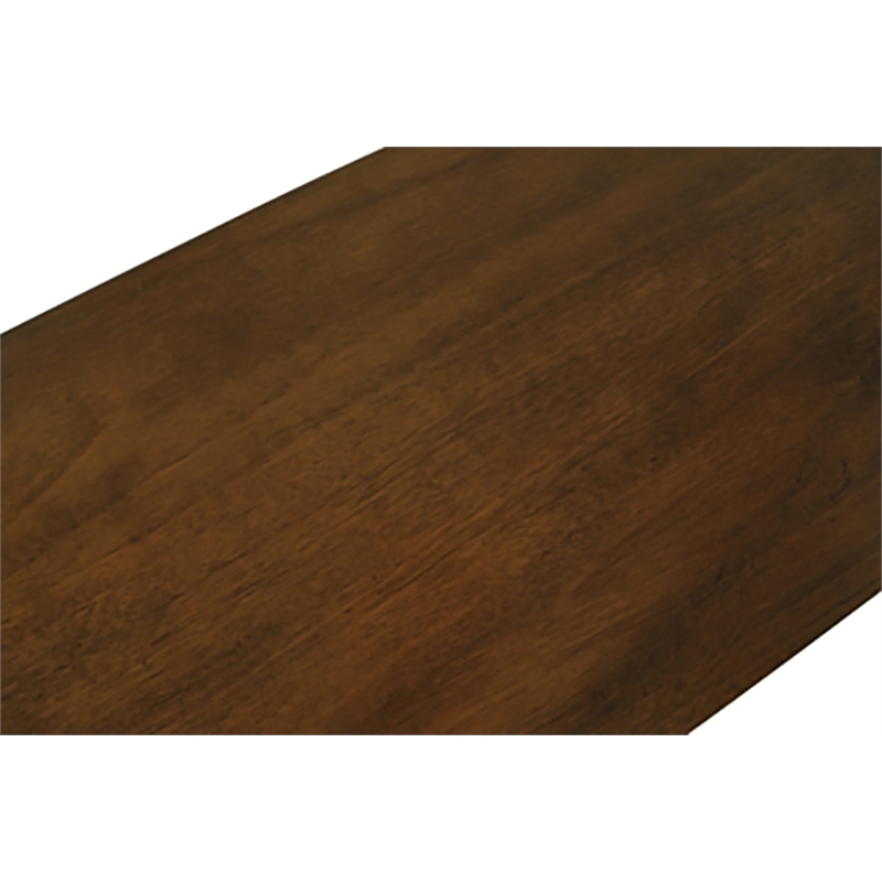 Kingfisher Lane Modern Rectangular Dining Table in Black and Brown