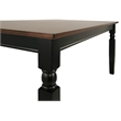 Kingfisher Lane Modern Rectangular Dining Table in Black and Brown