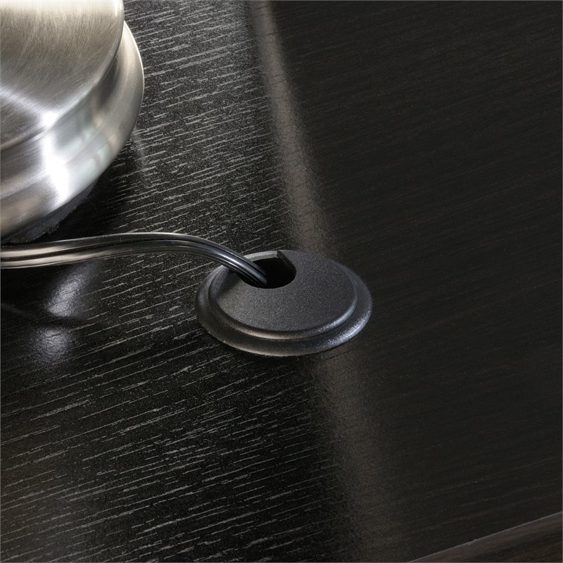 Kingfisher Lane Modern Engineered Wood Executive Desk in Wind Oak