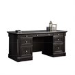 Kingfisher Lane Modern Engineered Wood Executive Desk in Wind Oak