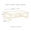 Kingfisher Lane Contemporary Coffee Table in Dark Brown Finish