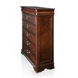 Kingfisher Lane Traditional Solid Wood 5-Drawer Chest in Cherry