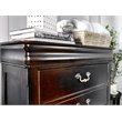 Kingfisher Lane Traditional Solid Wood 5-Drawer Chest in Cherry