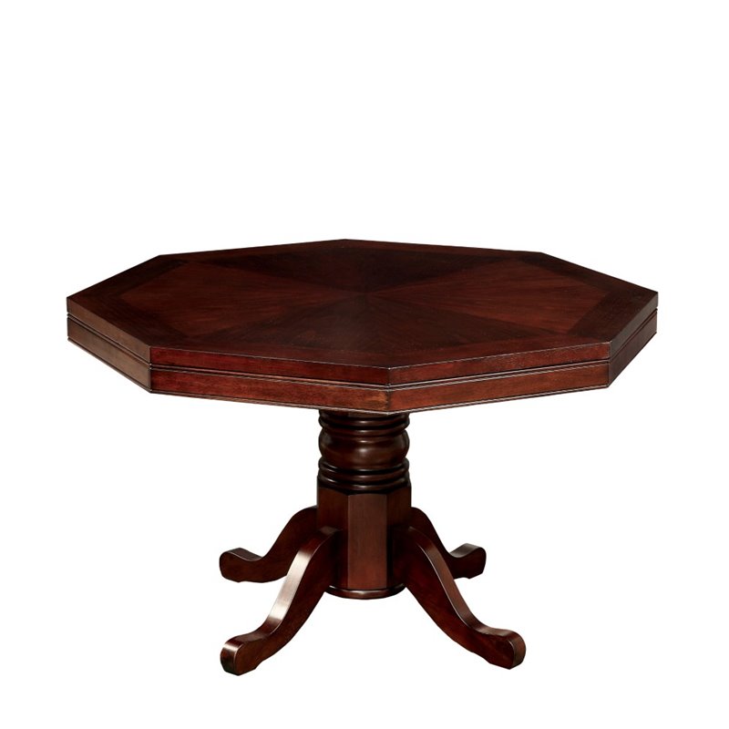 Kingfisher Lane Traditional Wood 5-Piece Gaming Table Set in Cherry