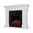 Kingfisher Lane Modern Solid Wood Electric Fireplace in White