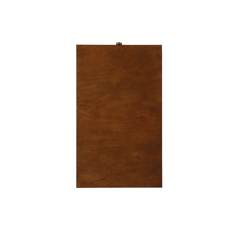 Kingfisher Lane 1-Drawer Wooden End Table with Bottom Shelf in Walnut