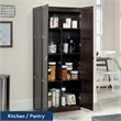 Kingfisher Lane Engineered Wood Storage Cabinet in Cinnamon Cherry Finish
