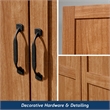 Kingfisher Lane Engineered Wood Storage Cabinet in Highland Oak