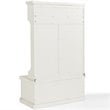 Kingfisher Lane Contemporary Wood Hall Tree in Distressed White