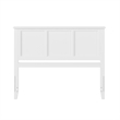 Kingfisher Lane Contemporary Queen Solid Wood Panel Headboard in White