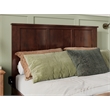 Kingfisher Lane Madison Queen Solid Wood Panel Headboard in Walnut
