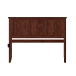 Kingfisher Lane Madison Queen Solid Wood Panel Headboard in Walnut