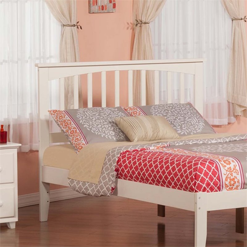 Kingfisher Lane Mission Full Wood Headboard in White