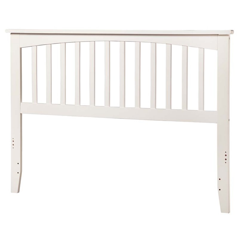 Kingfisher Lane Mission Full Wood Headboard in White