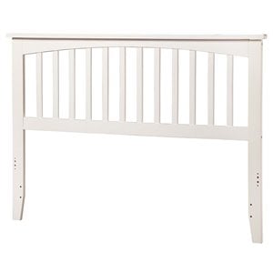 Kingfisher Lane Mission Full Wood Headboard in White
