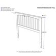 Kingfisher Lane Mission Full Wood Headboard in Walnut