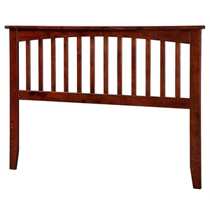 Kingfisher Lane Mission Full Wood Headboard in Walnut
