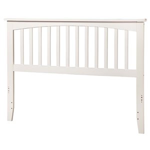 Kingfisher Lane Mission Queen Wood Headboard in White