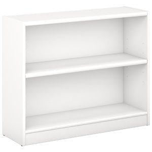 Kingfisher Lane 2 Shelf Bookcase in Pure White - Engineered Wood