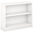 Kingfisher Lane 2 Shelf Bookcase in Pure White - Engineered Wood