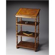 Kingfisher Lane Contemporary Library Stand In Medium Brown Finish