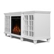 Kingfisher Lane Contemporary Fireplace TV Stand in White Finish