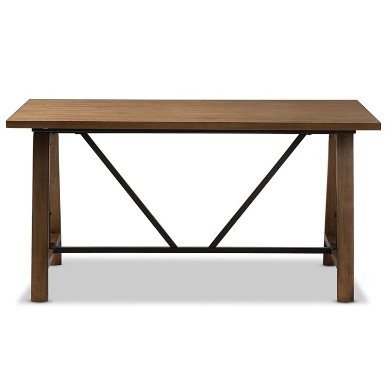 Kingfisher Lane Adjustable Height Writing Desk in Brown and Black