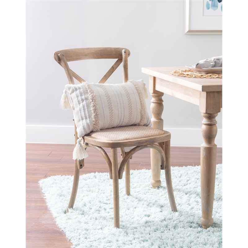 Kingfisher Lane Wood Bentwood Dining Chairs Set of Two in Gray Wash