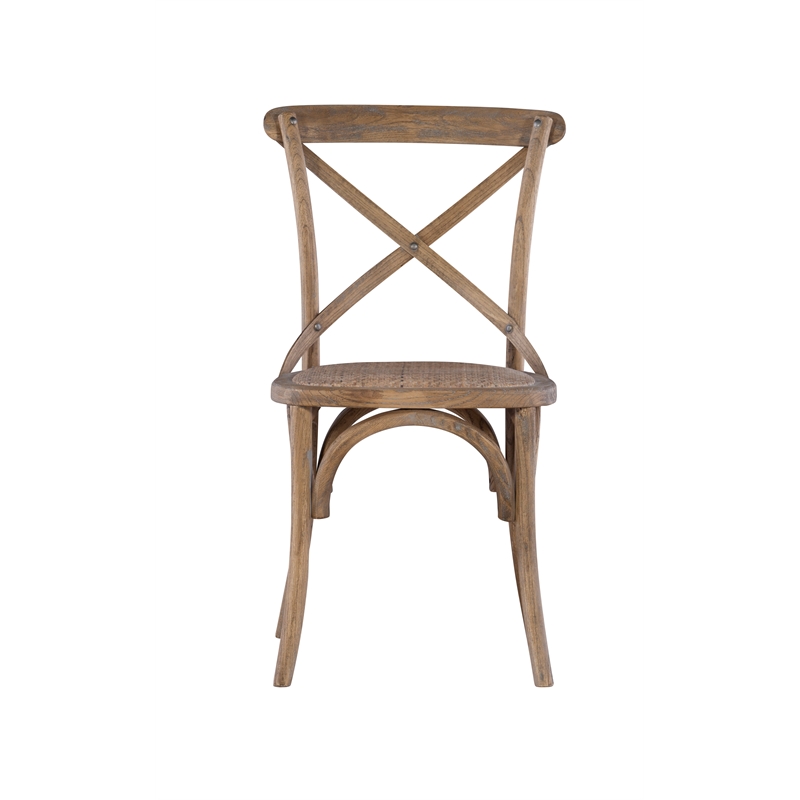 Kingfisher Lane Wood Bentwood Dining Chairs Set of Two in Gray Wash