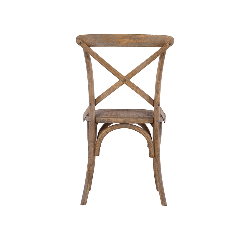 Kingfisher Lane Wood Bentwood Dining Chairs Set of Two in Gray Wash