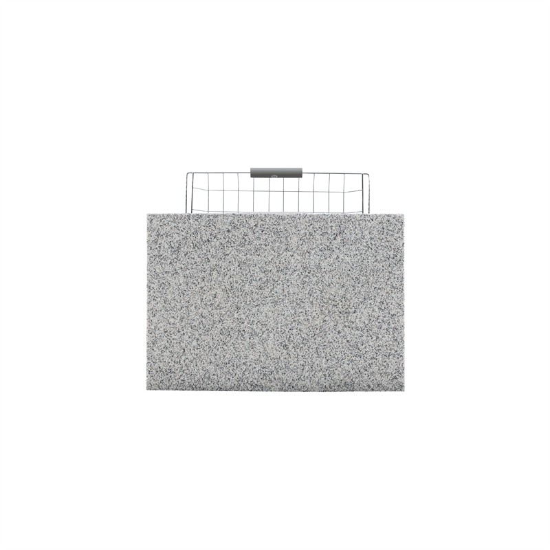 Kingfisher Lane Wood Kitchen Island Granite Top Wine Rack in Gray