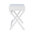 Kingfisher Lane Modern Wood Two Drawer Writing Desk in White