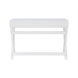 Kingfisher Lane Modern Wood Two Drawer Writing Desk in White