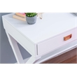Kingfisher Lane Modern Wood Two Drawer Writing Desk in White