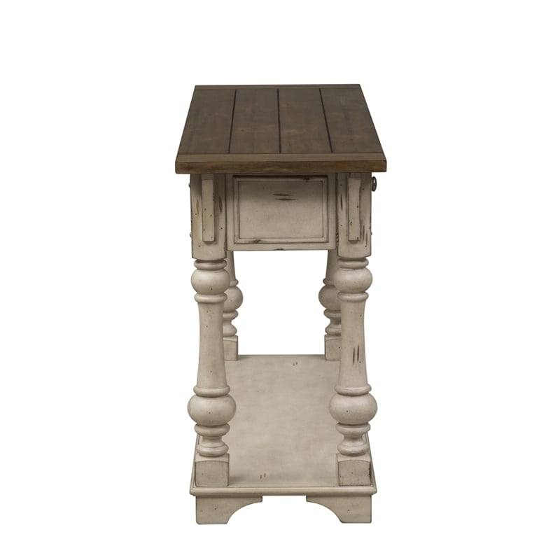 Kingfisher Lane Contemporary Wood White Sofa Table in White Finish