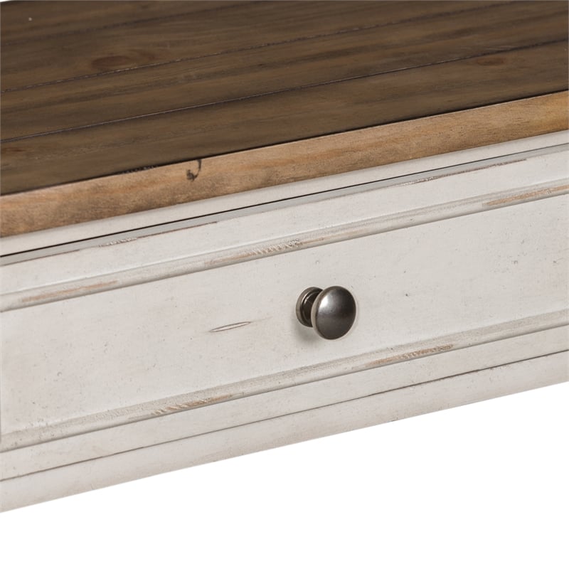 Kingfisher Lane Contemporary Wood White Sofa Table in White Finish