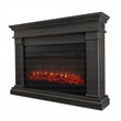Kingfisher Lane Contemporary Electric Fireplace in Gray Finish