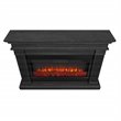 Kingfisher Lane Contemporary Electric Fireplace in Gray Finish