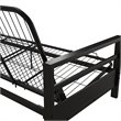 Kingfisher Lane Contemporary Metal Futon Frame in Black Finish