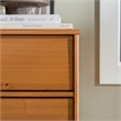 Kingfisher Lane 3 Drawer Mid Century Modern Wood Dresser - Caramel