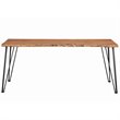 Kingfisher Lane Contemporary Rectangular Wood Dining Table in Natural