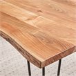Kingfisher Lane Contemporary Rectangular Wood Dining Table in Natural