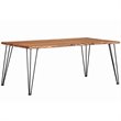 Kingfisher Lane Contemporary Rectangular Wood Dining Table in Natural